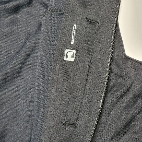 Nike Team Full Zip Black Athletic Jacket w/iPod Pocket - Size Large - Picture 4 of 7